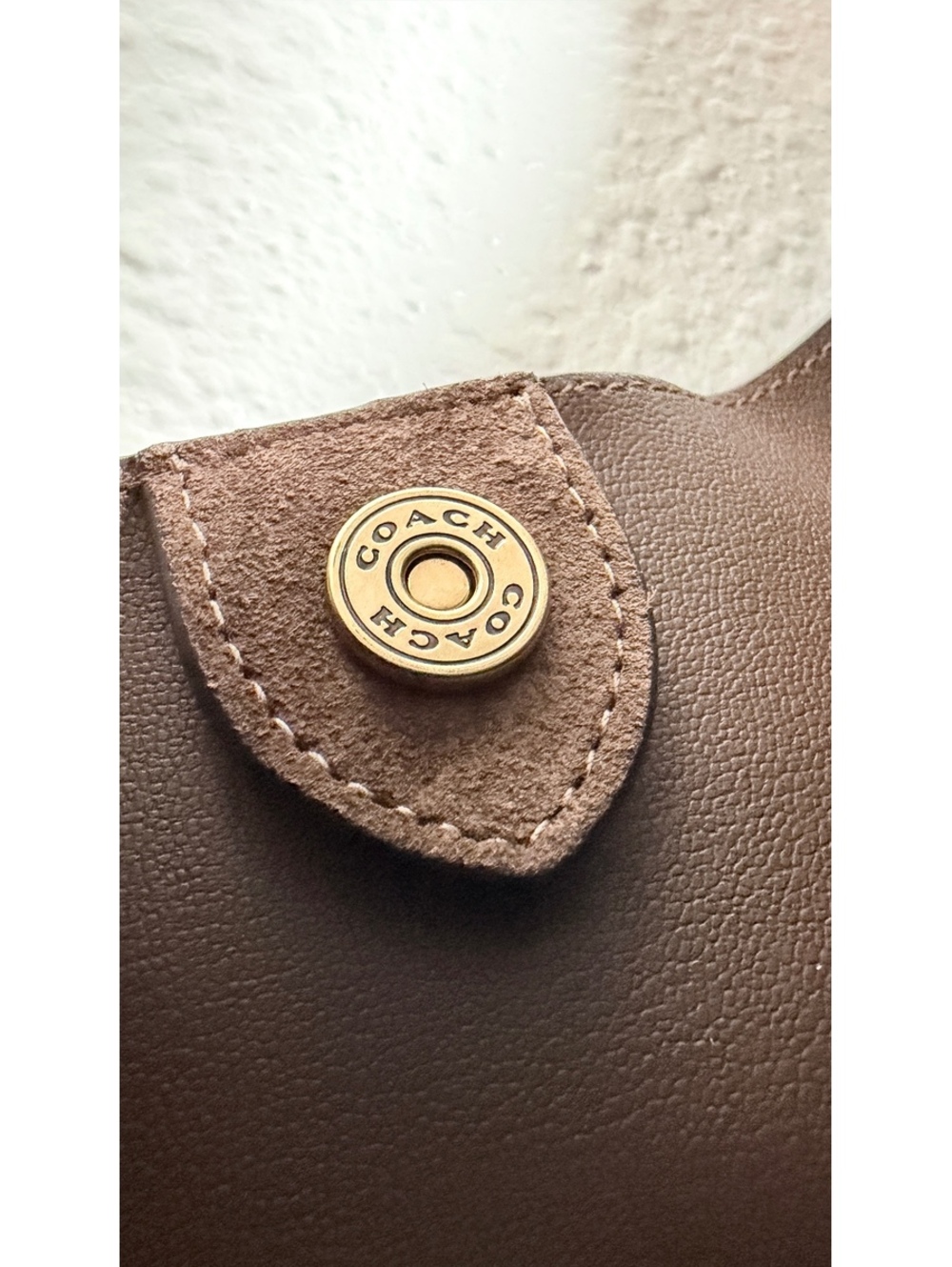 Coach Brooklyn Shoulder Bag 34 Brass/Dark Chocolate - Picture 5 of 9